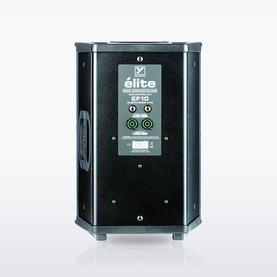 Yorkville EF10 Elite unpowered loudspeaker, rear view with Speakon and 1/4-inch inputs