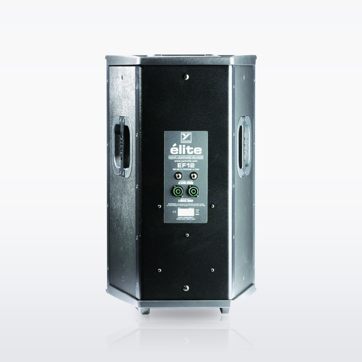 Yorkville EF12 Elite unpowered loudspeaker, rear view