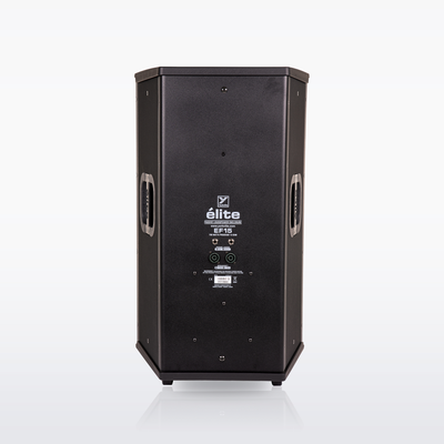 Yorkville EF15 Elite unpowered loudspeaker, rear view with Speakon and 1/4-inch inputs