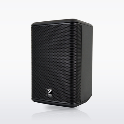Yorkville EXM Pro8 battery-powered PA speaker, three-quarter right view