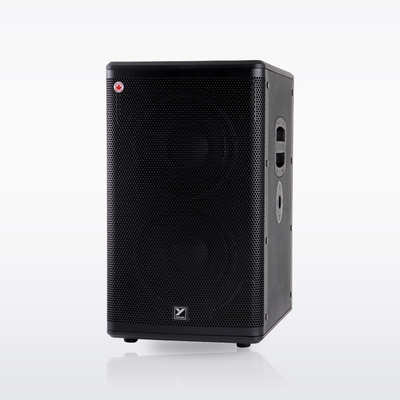 Yorkville EXM ProSub battery-powered subwoofer, angled view