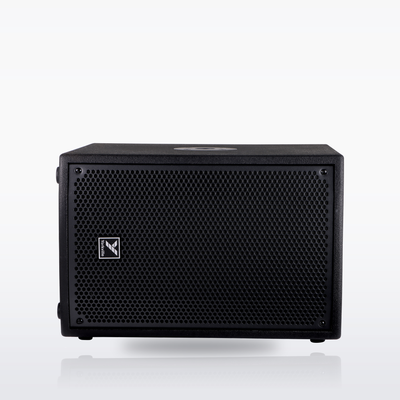 Yorkville YXL10SP powered subwoofer, front and side view
