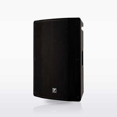 Yorkville YXL15 unpowered loudspeaker, angled view