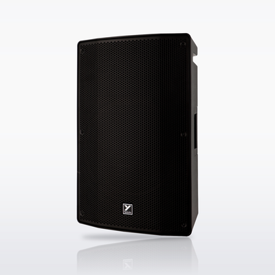 Yorkville YXL15P powered loudspeaker, angled view